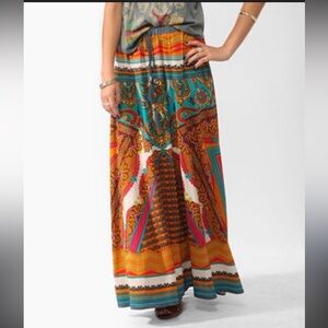 Colorful Bohemian Maxi Skirt